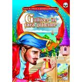 Gulliver in tara piticilor. Carte de colorat cu povesti si abtibilduri, editura Eurobook