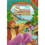 Sindbad Marinarul - Carte de Colorat cu Povesti si Abtibilduri A4