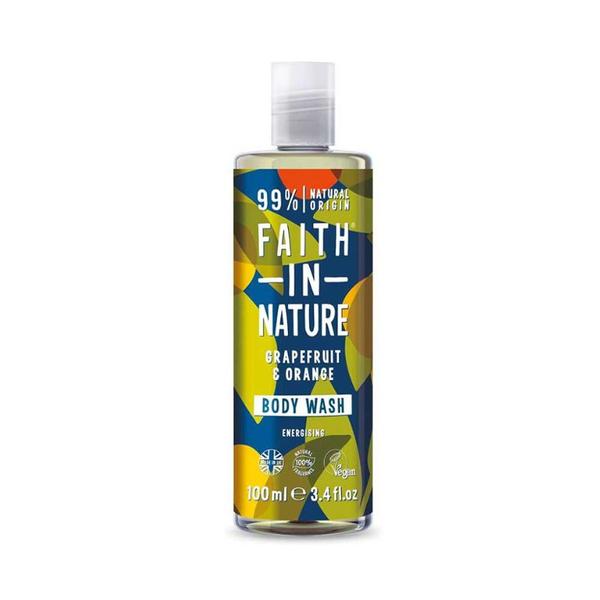 Gel de Dus Natural Energizant cu Grapefruit si Portocala - Faith in Nature Grapefruit & Orange Body Wash Energising, 100 ml