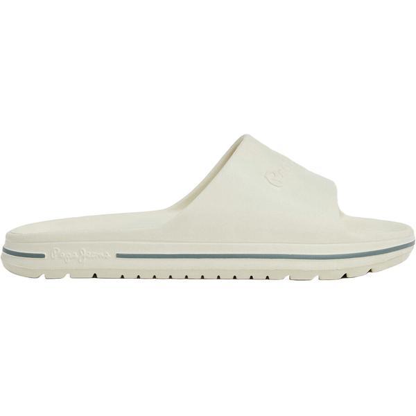Slapi barbati Pepe Jeans Beach Slide M PMS70159-801, 45, Alb