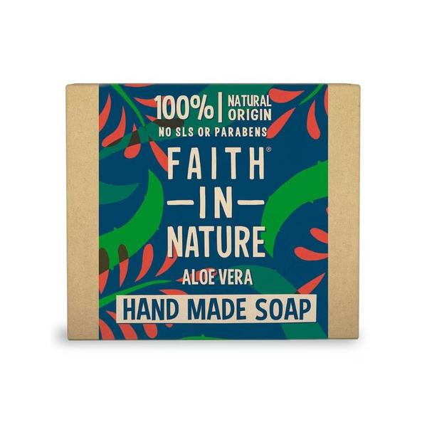 Sapun Natural Solid cu Aloe Vera - Faith in Nature Hand Made Soap Aloe Vera, 100 g