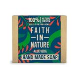 Sapun Natural Solid cu Aloe Vera - Faith in Nature Hand Made Soap Aloe Vera, 100 g