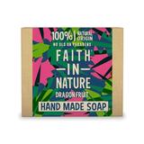 Sapun Natural Solid cu Fructul Dragonului - Faith in Nature Hand Made Soap Dragon Fruit, 100 g