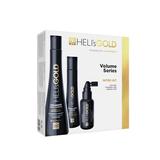 Kit de Ingrijire pentru Par Fin, Subtire si Normal - Heli's Gold Volume Series Intro Kit: Sampon Volumize 300 ml, Balsam Weightless 100 ml, Revitalizant Antidote Scalp & Hair, 50 ml