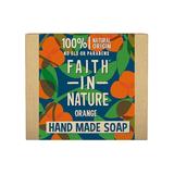 Sapun Natural Solid cu Portocala - Faith in Nature Hand Made Soap Orange, 100 g