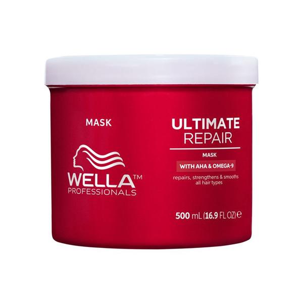 Masca de Reparare Intensiva cu AHA & Omega 9 pentru Par Deteriorat - Wella Professionals Ultimate Repair Mask, 500 ml