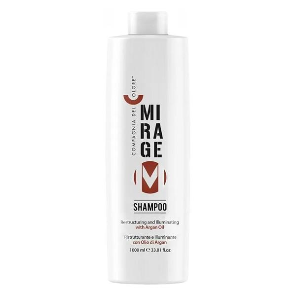 Sampon cu Ulei de Argan Mirage - Compagnia Del Colore Shampoo Restructuring and Illuminating with Argan Oil, 1000 ml