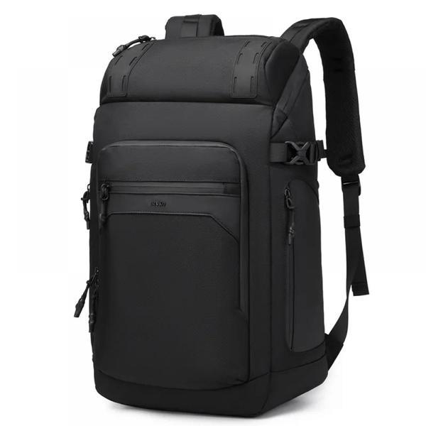 Rucsac Ozuko compatibil cu laptop 17.3 inch si tableta 9.7 inch 32L impermeabil buzunar antifurt unisex spatios multifunctional 50 x 18 x 33 cm negru