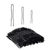 Set ace metalice negre pentru cocuri, 3 dimensiuni, 4.5/5.6.5 cm, Model ACC006AA, 100 buc