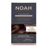 Vopsea de Par Permanenta fara Amoniac pe Baza de Ulei - Noah Color in Oil, nuanta 7.05 Blond Ciocolatiu (Chocolate Blond), 135 ml