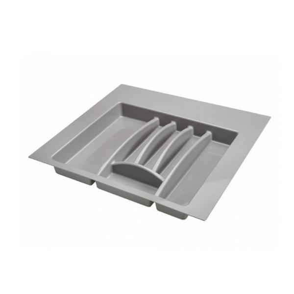 Suport organizare tacamuri,gri aluminiu, pentru latime corp 600 mm, montabil in sertar bucatarie - Maxdeco