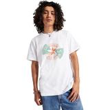 Tricou barbati Converse Con T-shirt M Chuck Patch Distort Tee 10026427-A02, XS, Alb