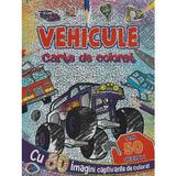 Vehicule. Carte de colorat cu abtibilduri peste 50 abtibilduri, editura Flamingo