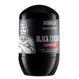 Deodorant Natural pe Baza de Piatra de Alaun pentru Barbati, cu Dafin si Patchouli - Biobaza Gentlemen Deo Roll-On Black Energy, 50 ml