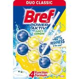 SHORT LIFE - Odorizant Toaleta cu Parfum de Lamaie - Bref Wc Power Aktiv Juicy Lemon, 2x 50 g