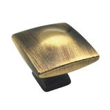 Buton pentru mobila Gao, finisaj bronz antichizat, 25x25 mm
