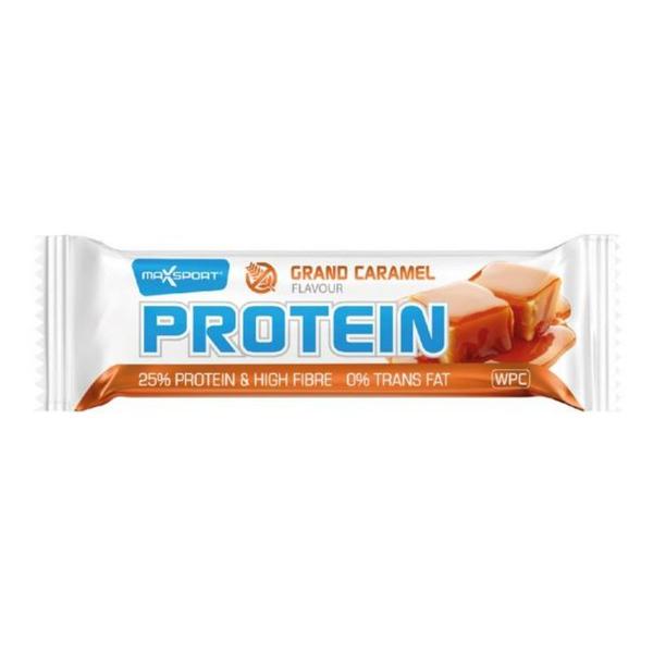 Baton Proteic Fara Gluten cu Caramel Maxsport, 60 g