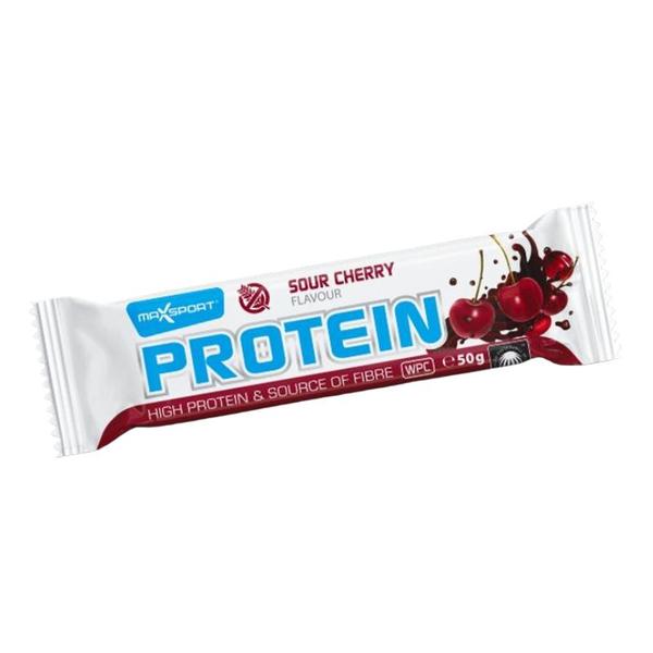 Baton Proteic Fara Gluten cu Visine Maxsport, 50 g