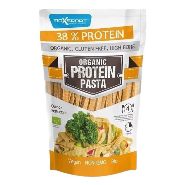 Paste Fara Gluten cu Quinoa Maxsport - Organic Protein Pasta Quinoa Fettuccine, 200 g