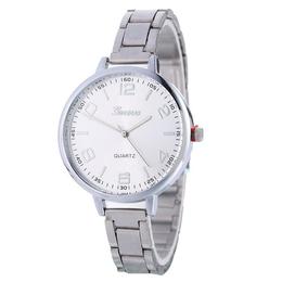 Ceas dama elegant geneva, bratara metalica