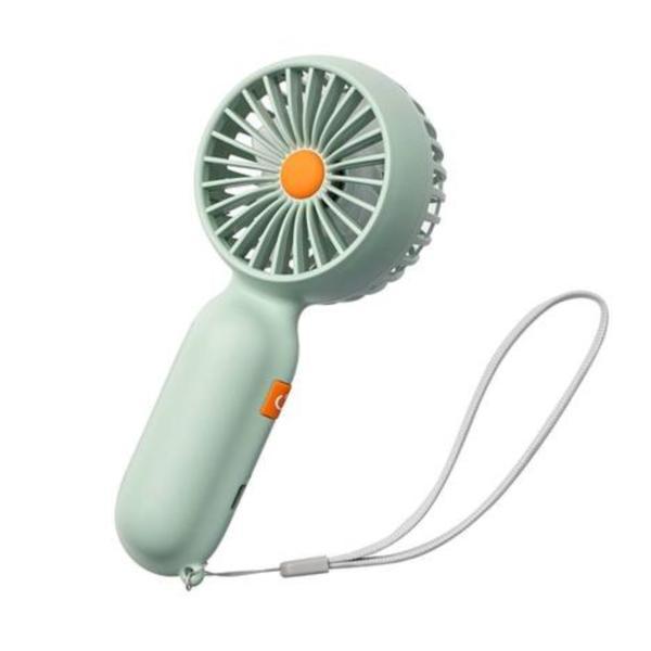 Ventilator portabil de mana, 5 trepte ventilatie, incarcare Usb-C, verde