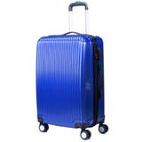 Troler Cabina Avion, Bagaj de Mana 55.9x24.1x40.6cm, Material Abs, Albastru, foarte rezistent la socuri 
