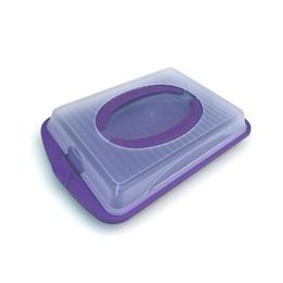 Platou pentru prajituri dreptunghiular violet - Maxdeco