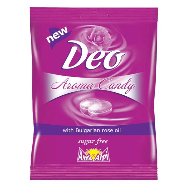 Bomboane Aromate cu Ulei de Trandafir Fara Zahar - Alpi Deo Aroma Candy, 60 g