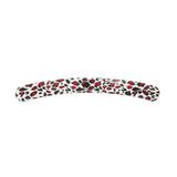 Pila pentru unghii Global Fashion, banana, leopard, granulatie 180/180