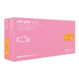 Manusi de Examinare Roz - Nitrylex Pink Nitrile Examination & Protective Gloves, Marime XS, 100 buc