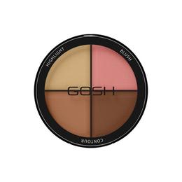 Paleta fard de obraz pentru contur si iluminare Gosh Cosmetic Contour&Strobe Kit 002 Medium, 15 g