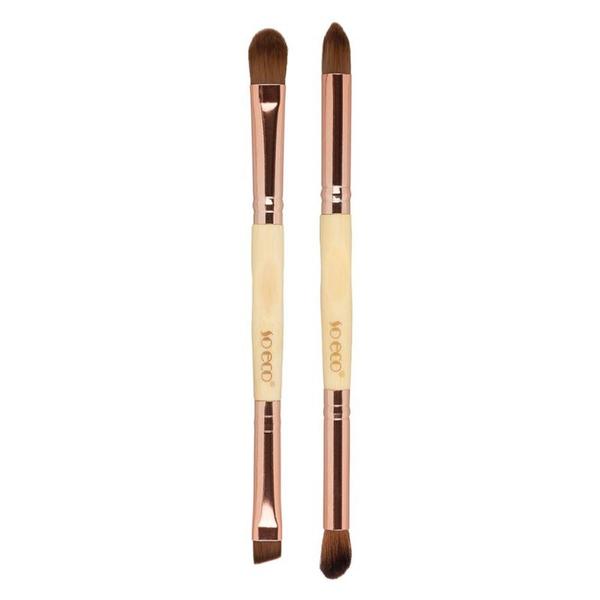 Set 2 Pensule Ecologice pentru Pleoape, Eyeliner si Sprancene, Capat Dublu - So Eco Eye Duo Brush Set, 1 set