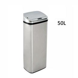 Cos de gunoi automat cu senzor, Otel inoxidabil 50 L, argintiu - Caerus Capital