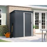 Magazie de gradina depozitare M - 89 x 163 x 182 cm antracit / SD-F7DP