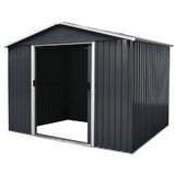 Magazie de gradina depozitare XL - 196 x 258 x 196 cm antracit / SD-X68