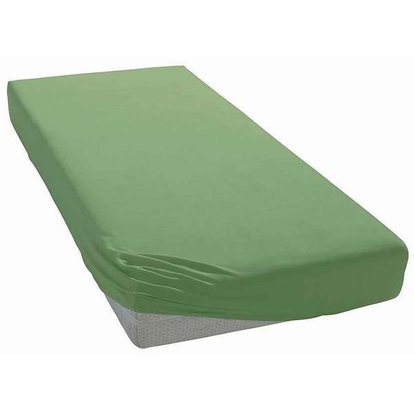 Cearceaf de pat cu elastic ,Patru Anotimpuri , 100 % bumbac, 160x200 cm,verde