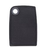 Tocator din plastic antiderapant M, negru cosmos, 30x20 cm
