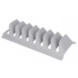 Suport farfurii uscare rapida, gri, 13x30x6 cm