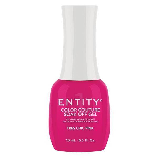 Gel Pigmentat pentru Unghii - Entity Color Couture Soak Off Gel, nuanta &quot;Tres Chic Pink&quot;, 15 ml