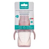 Cana Anticurgere cu Manere de 270 ml - Mamajoo Training Cup with Soft Spout, Roz Pudrat, 9+ luni, 1 buc