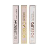 Set Cadou Trio Sprancene, Gene, Buze - Rosebrow, Roselash, Roselips, 3*3ml, Rosegold Paris
