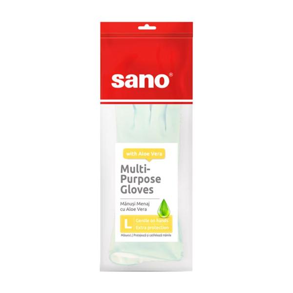 Manusi pentru Menaj cu Aloe Vera - Sano Multi-Purpose Gloves, marime L, 1 pachet