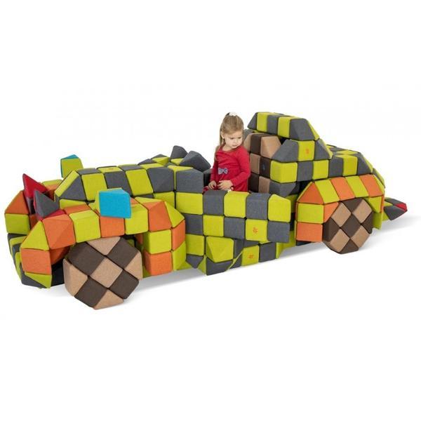 Cuburi Magnetice JollyHeap PARTY 500 blocuri 4 forme