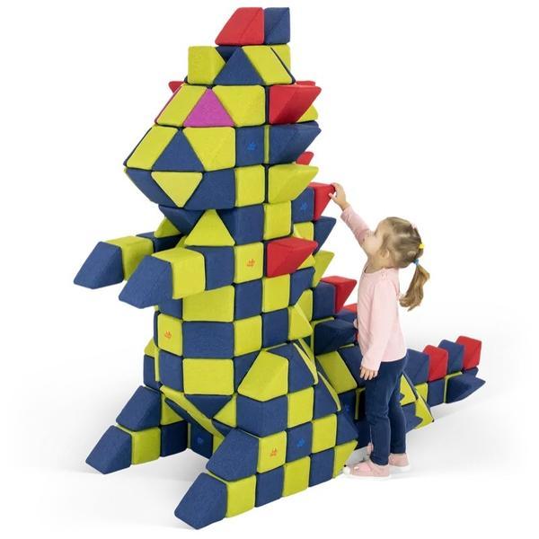 Cuburi Magnetice JollyHeap FUN - 300 blocuri 4 form