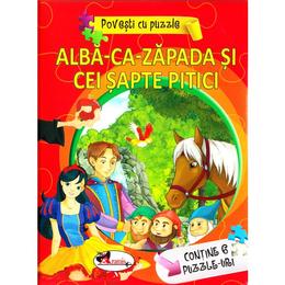 Alba ca zapada si cei sapte pitici (povesti cu puzzle), editura aramis