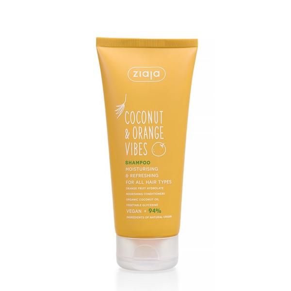 Sampon pentru Toate Tipurile de Par - Ziaja Coconut & Orange Vibes Shampoo Moisturising & Refreshing, 200 ml