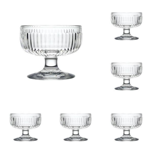 Set 6 cupe pentru inghetata sau desert Tahiti La Rochere, 6 x 23cl, sticla foarte rezistenta