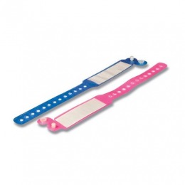 Bratari identificare pentru copii prima, roz - fetite, insertie carton, 17.5cm, 100 buc