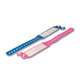 Bratari Identificare pentru Copii Prima, albastru - baieti, insertie carton, 17.5cm, 100 buc