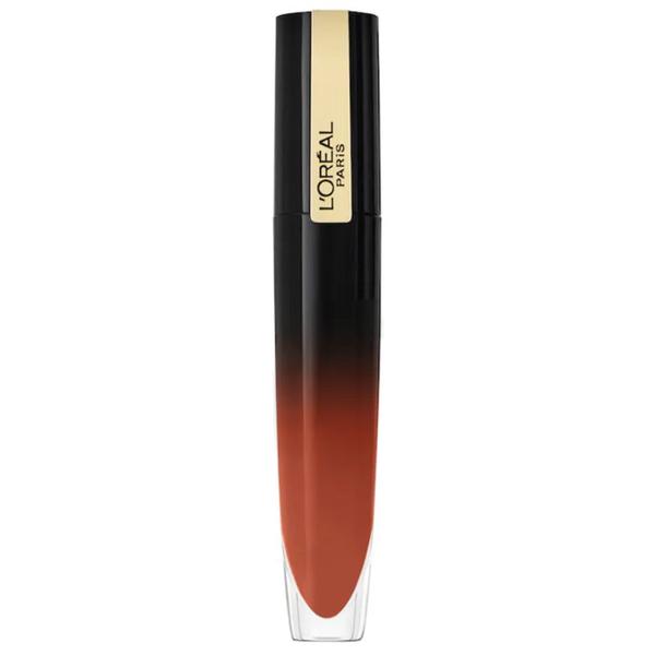 Ruj Lichid - L'Oreal Paris Signature Brilliant, nuanta 304 Be Unafraid, 6.4 ml